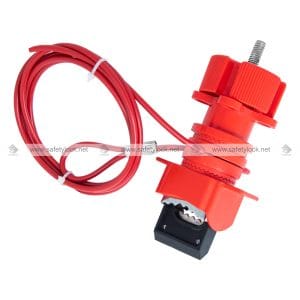 universal valve lockout with 2 meter steel cable