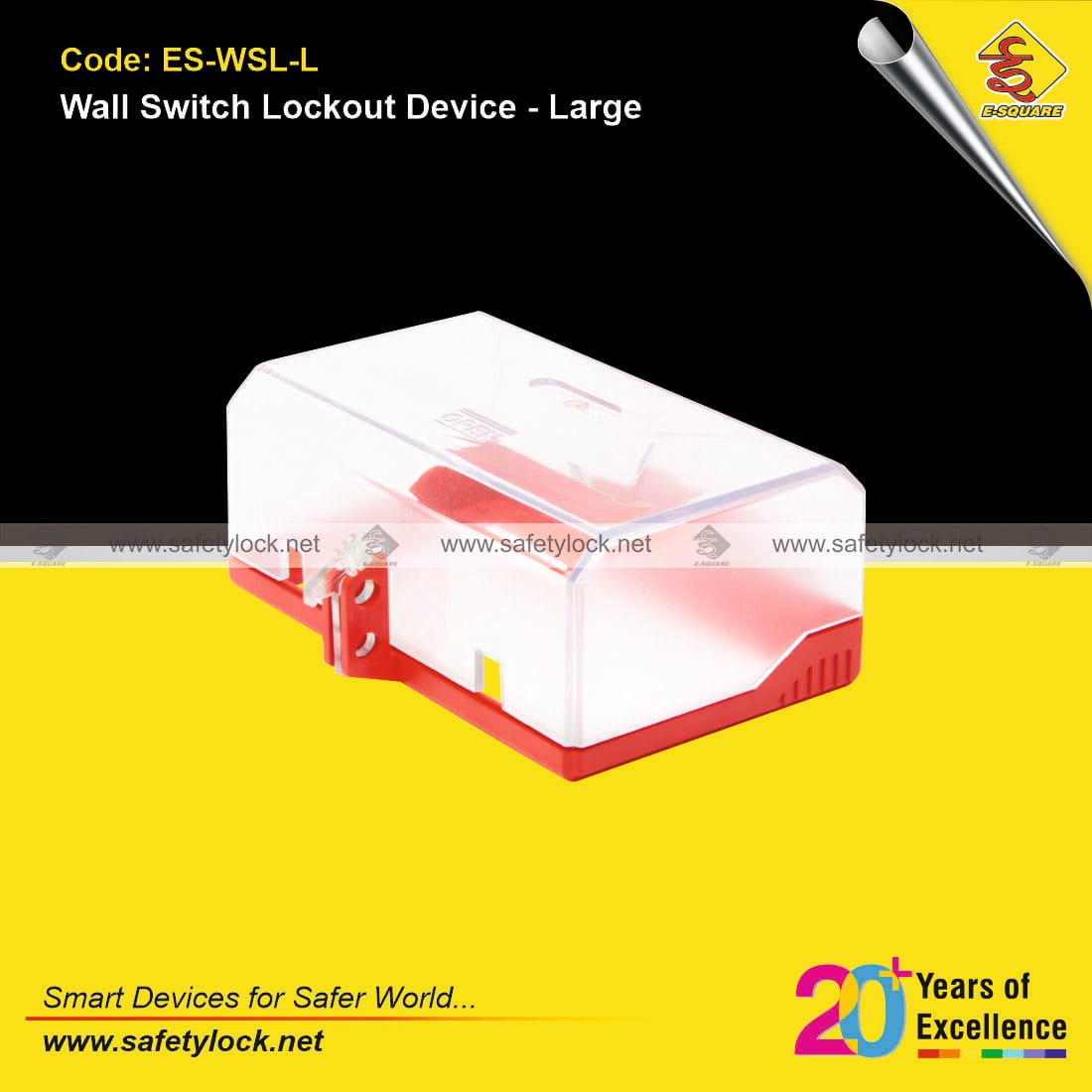 wall switch lockout device large