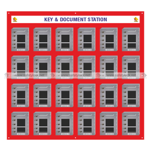 wall mounted station for steel safety box