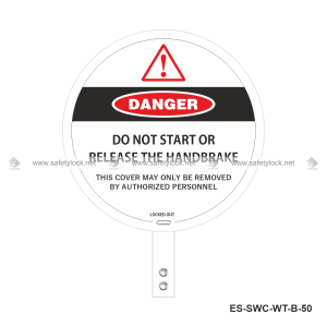 E-Square steering wheel cover with locking tail