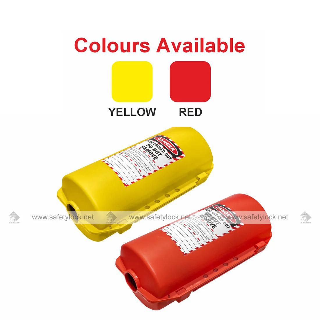 Molded plug lockout tagout device