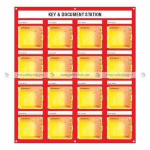 wall mounted lockout station for 16 ABS group lock mini box