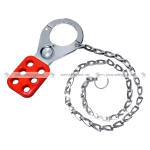 lockout hasp premier with 24 inch chrome plated SS chain