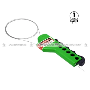 squeezer multi purpose cable lockout with 1 mm PVC coated steel cable