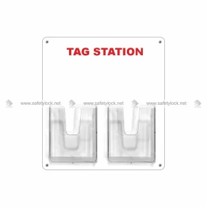 lockout tags station with 2 pockets