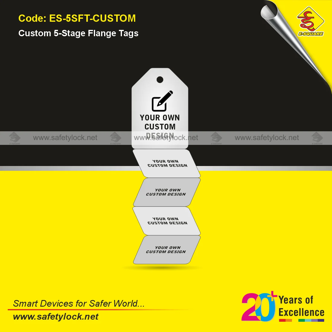 customised flange tags from E-Square