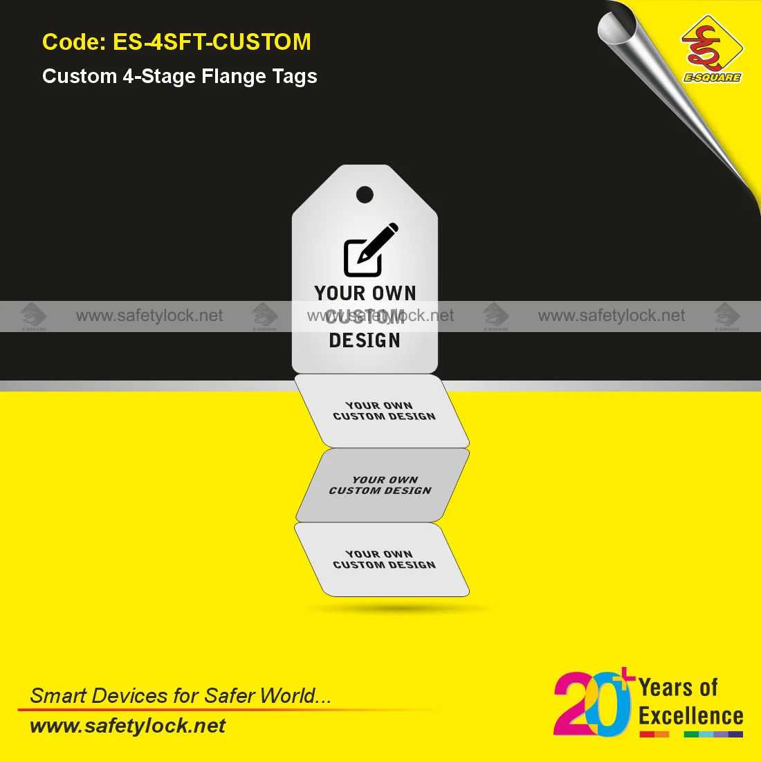 perforated flange tags customisation