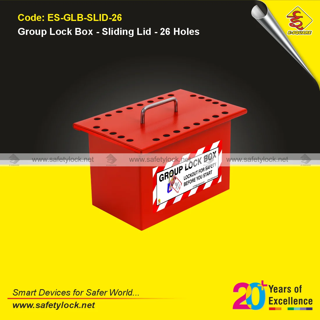 group lock box with top sliding cover