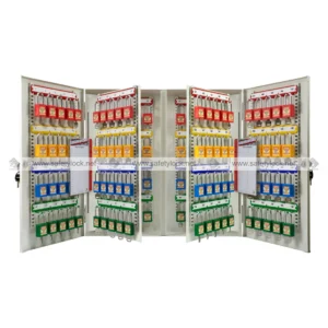 large size heavy duty steel padlock cabinet for 160 locks