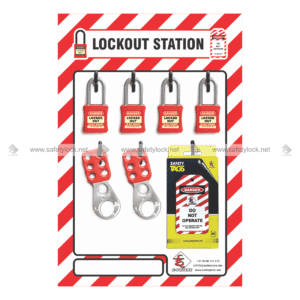 shadow lockout station for padlocks hasps and tags in a box